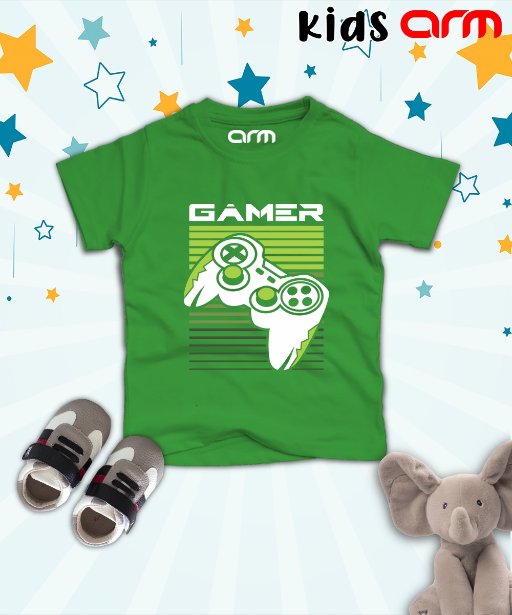 Gamer Green T-Shirt for Kids