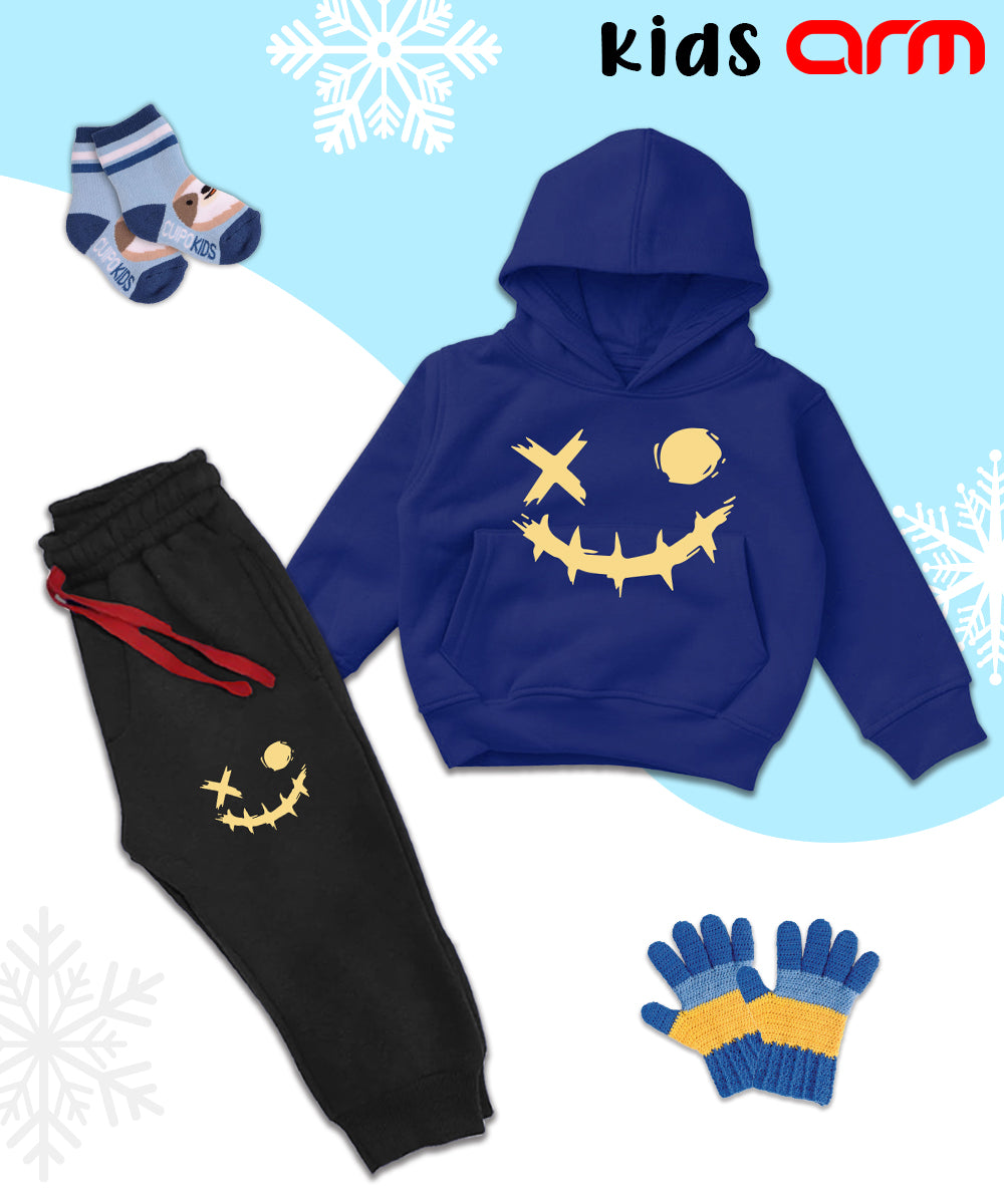 Golden Crown Kids Hoodie Set