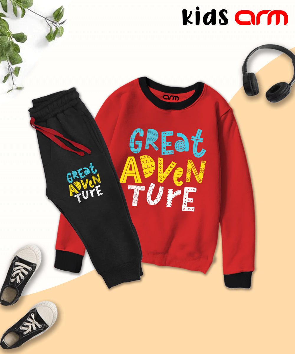 Great Adventure Contrast Tracksuit for Kids