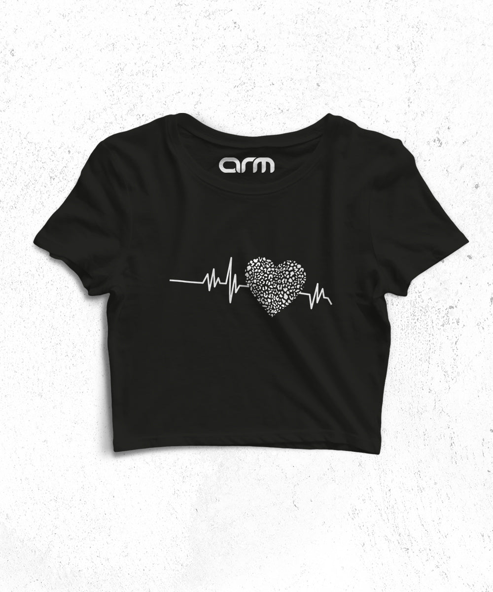 Graphics Crop Top (HeartBeat-01CHS)