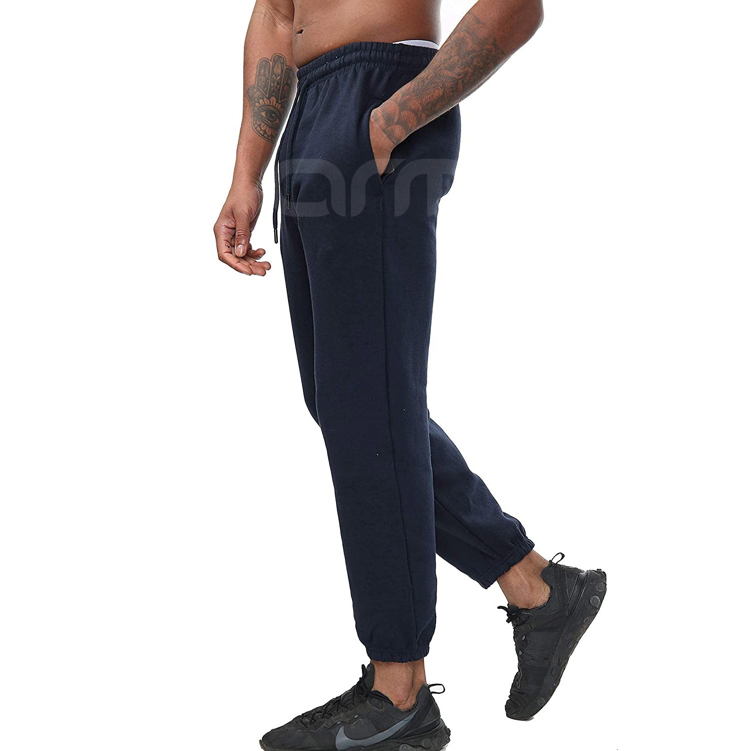 Basic Navy Blue 2 Pocket Jogging Pant