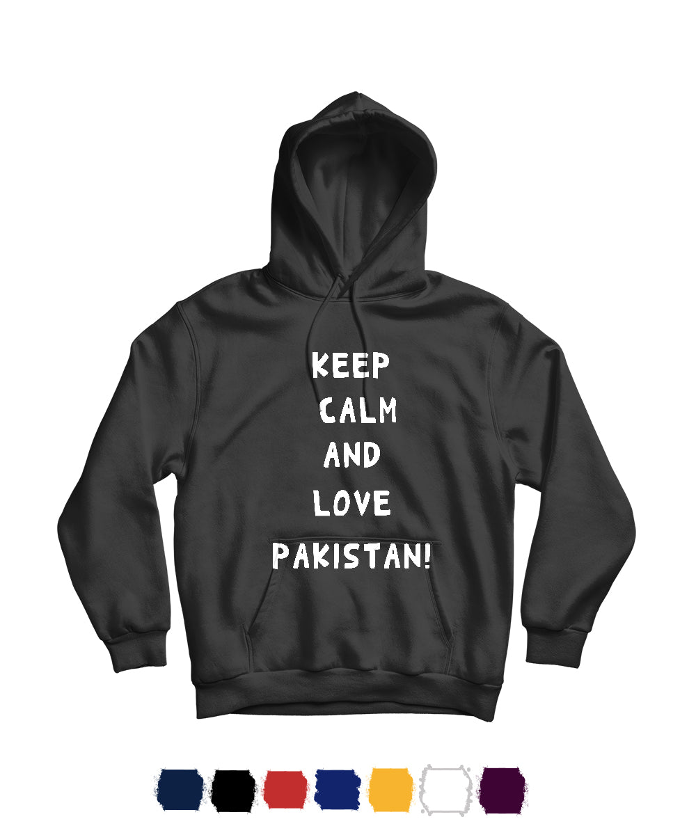 Keep Calm & Love Pakistan Graphic Unisex Hoodie