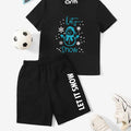 Let it Snow Printed T-Shirt & Short Set
