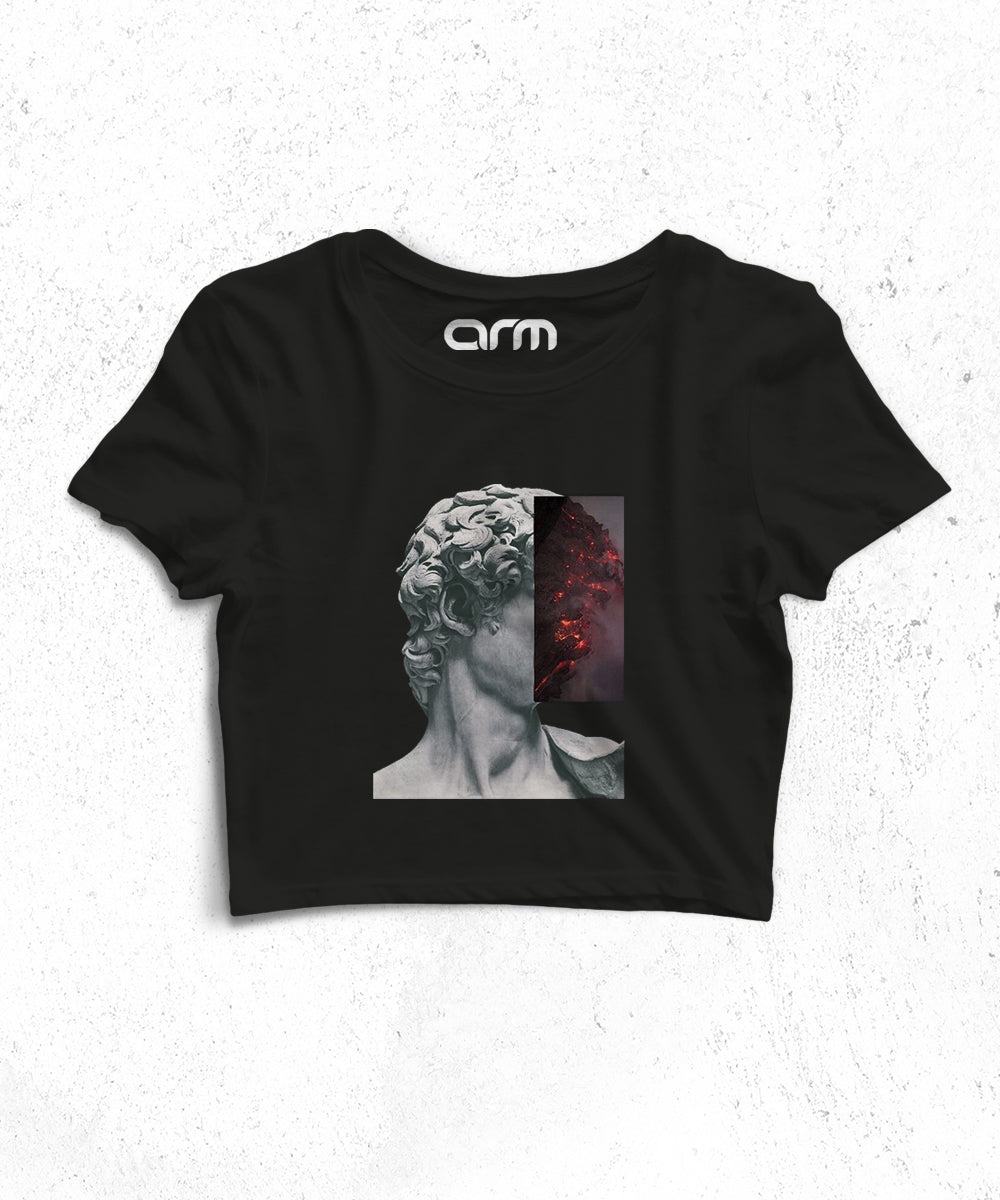 Graphics Crop Top (LavaStatue-01CHS)