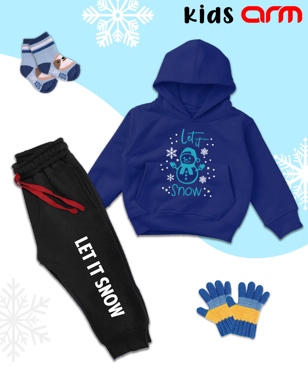 Let It Snow Kids Hoodie Set