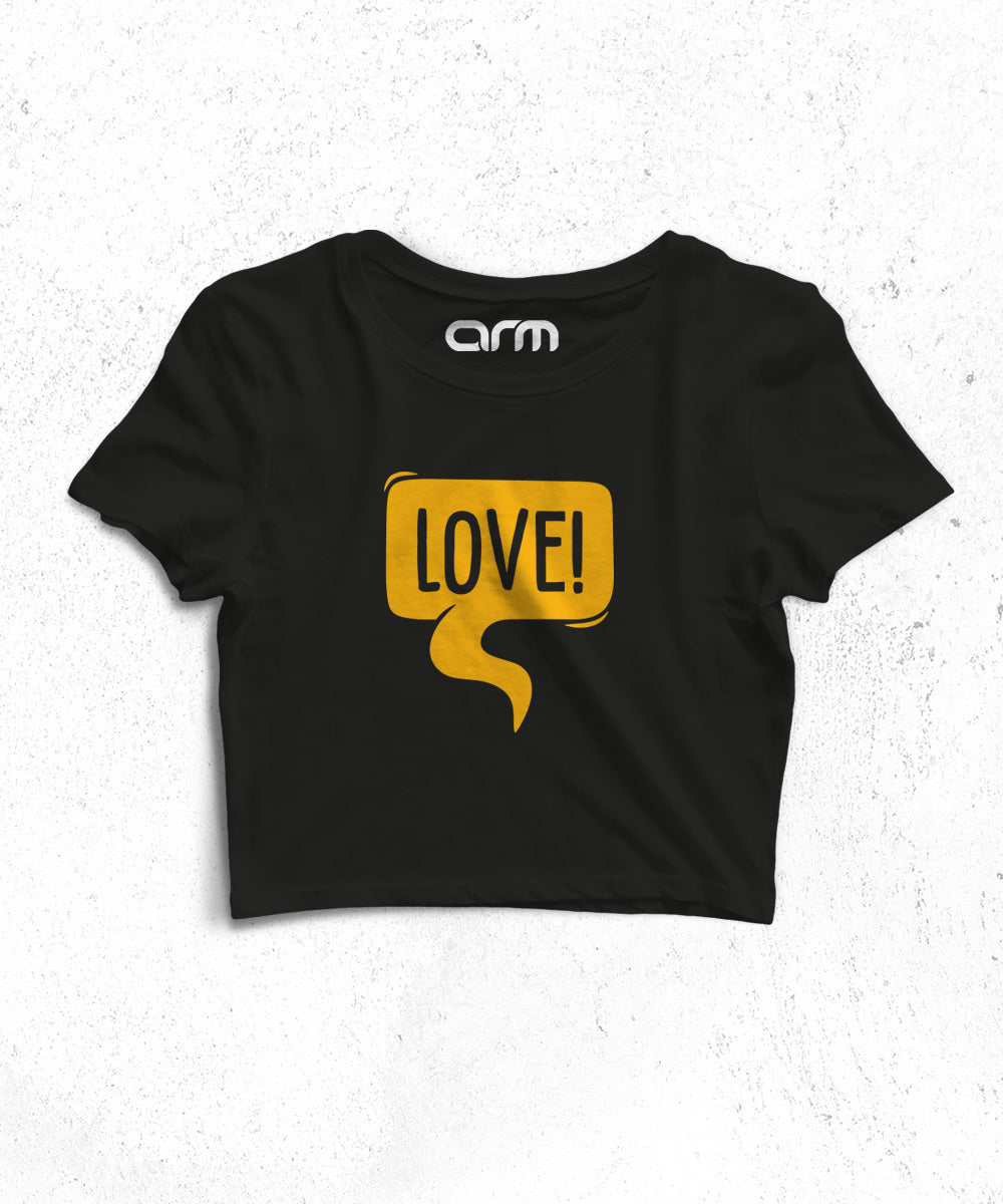 Graphics Crop Top (Love-01CHS)