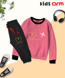 Love Aeroplane Contrast Tracksuit for Kids