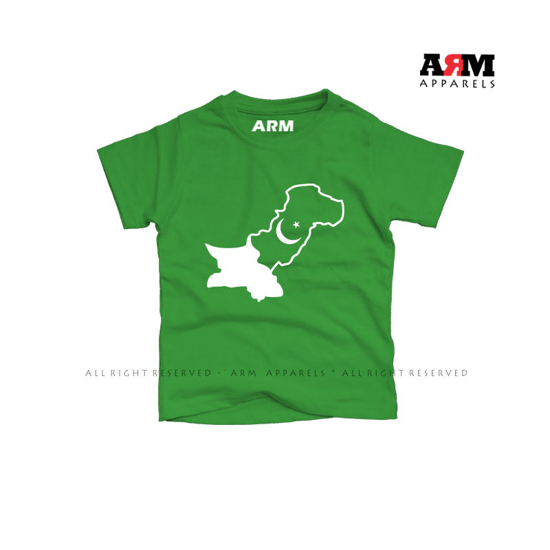 Map Of Pakistan T-Shirt for Kids