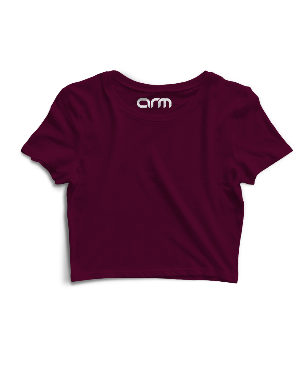 Maroon Crop Top (Maroon-01CHS)