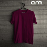Unisex Maroon Basic T-Shirt (MaroonBasic-01HS)