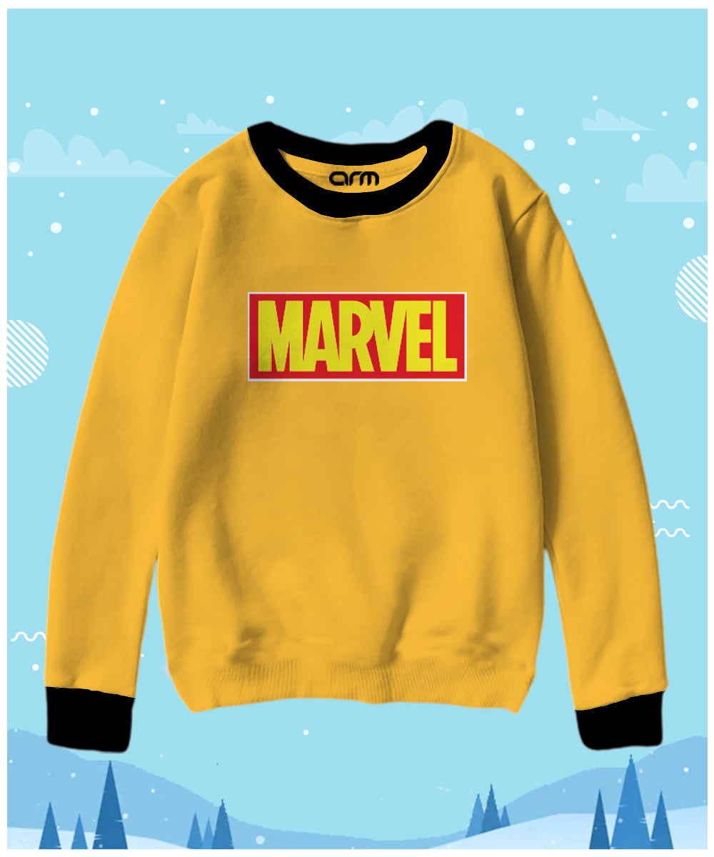 Marvel Contrast Sweat Shirt for Kids