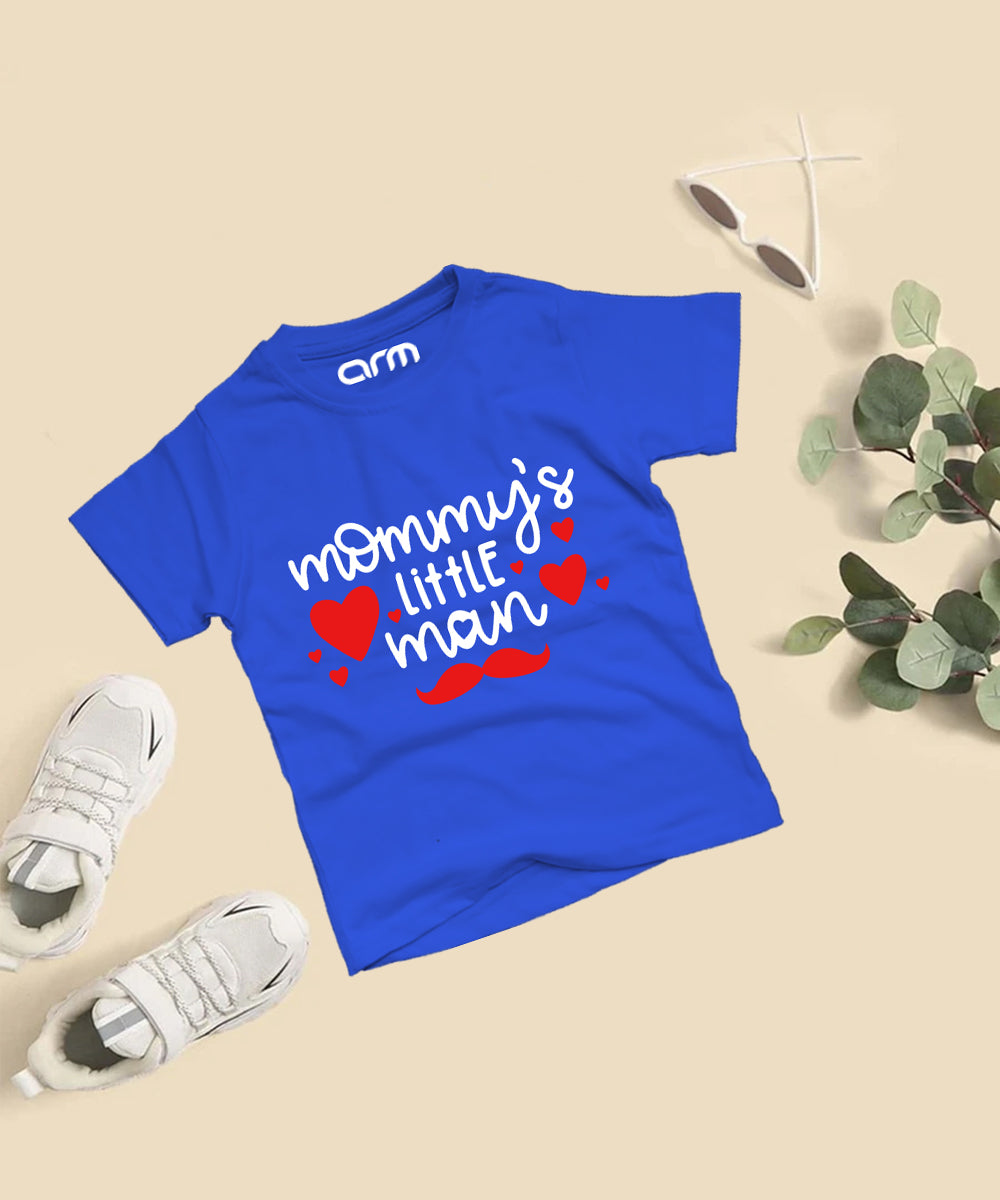 Mommy Little Man T-Shirt for Kids (MommyLittleMan-01HS)