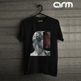 Men Statue Printed T-Shirt