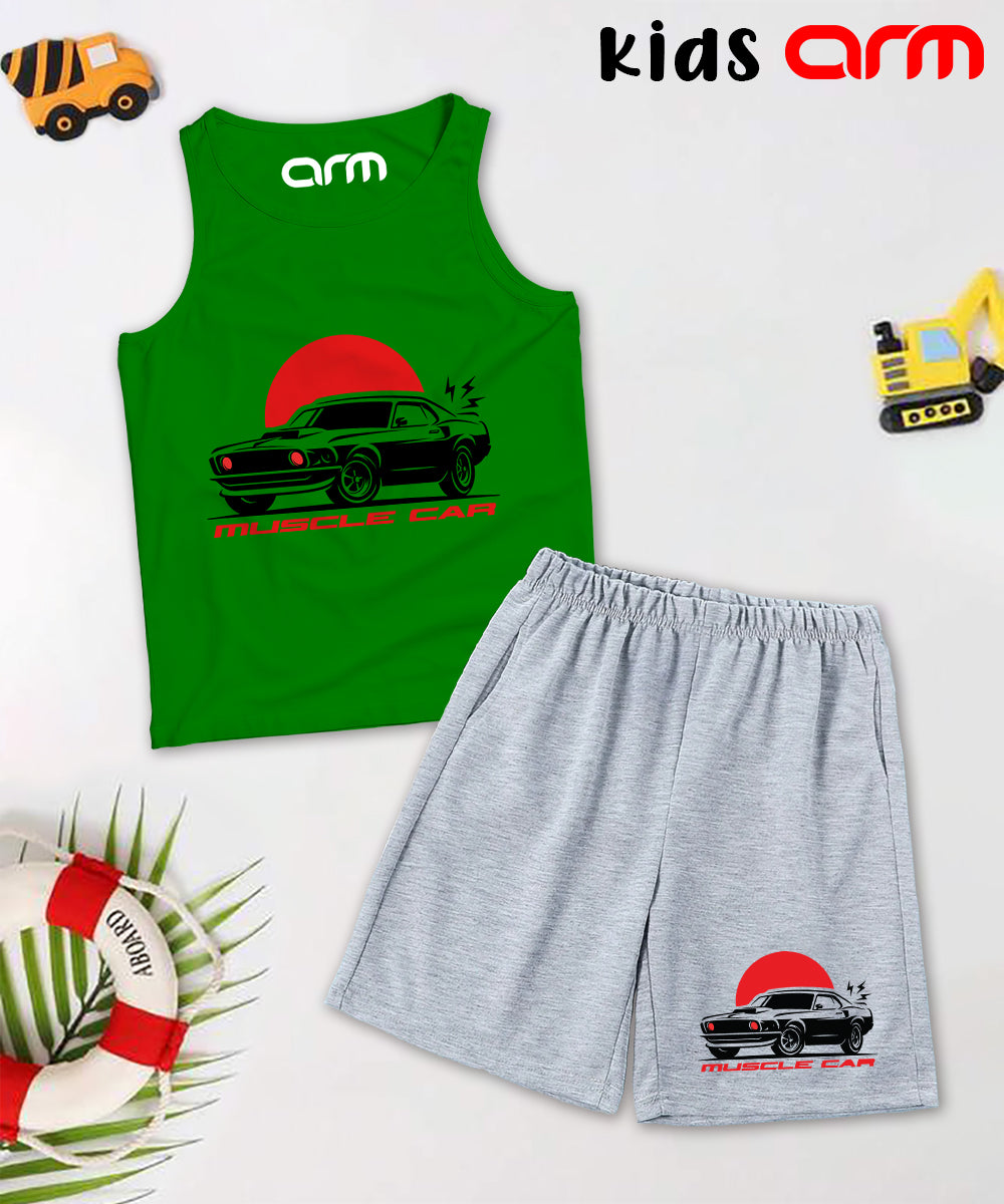 Muscle Car Sando & Short Set