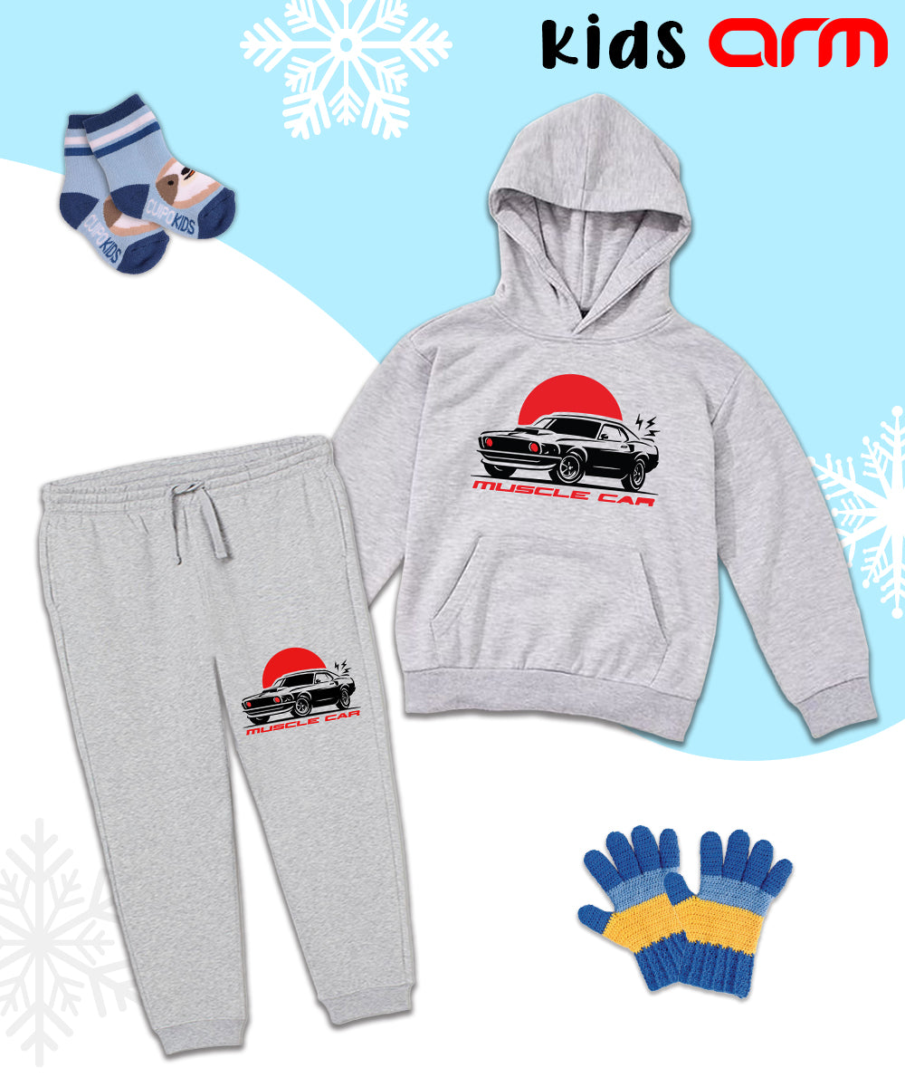 Muscle Car Kids Hoodie Set
