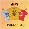 Pack of 3 T-Shirt For Kids - NOISE-BESTKID-ROAR