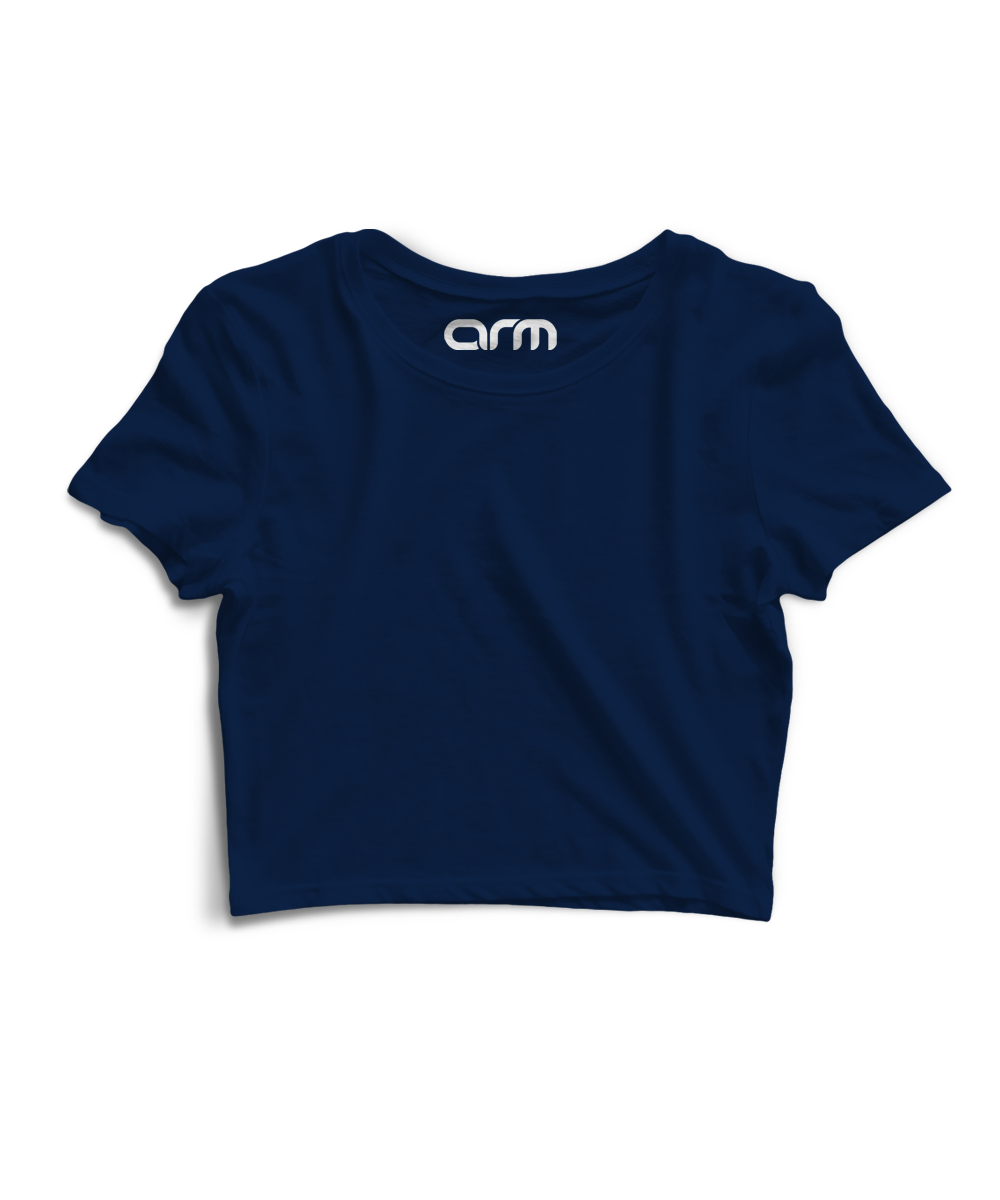 Navy Blue Crop Top (NavyBlue-01CHS)