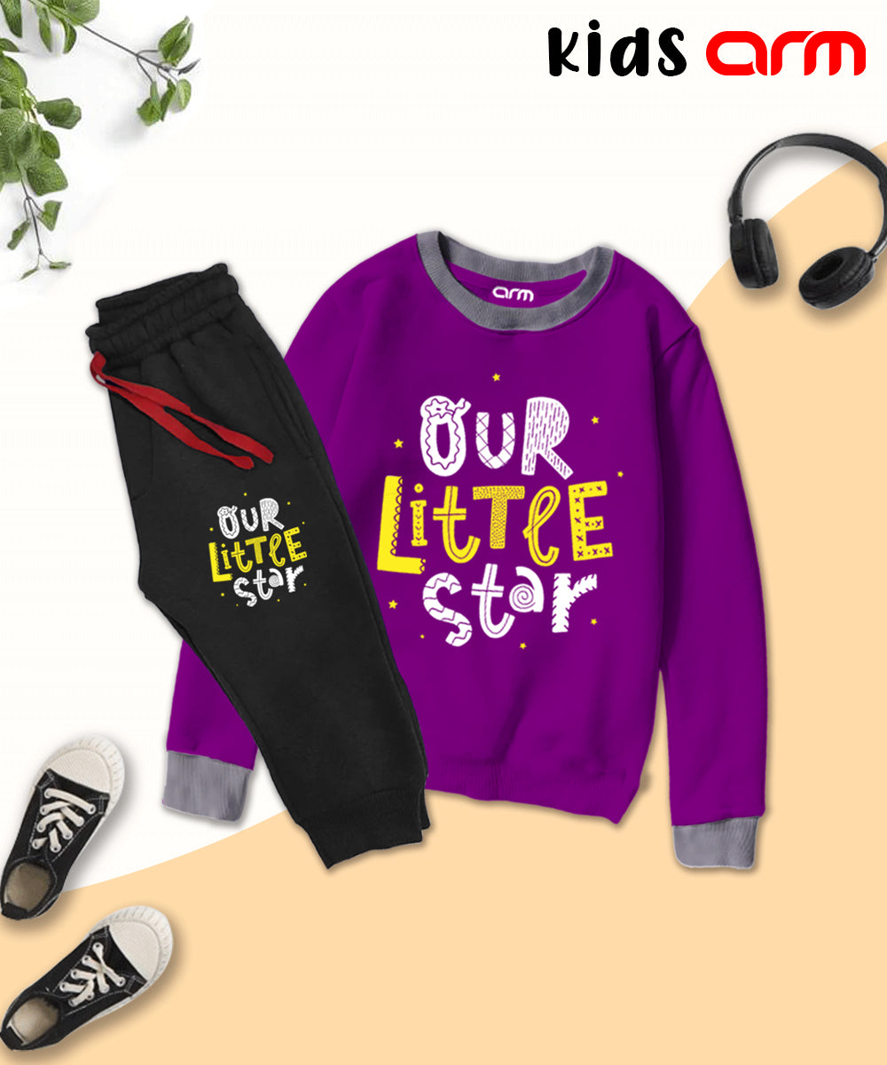 Our Little Star Contrast Tracksuit for Kids