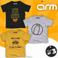 Pack of 3 T-Shirt For Kids - (PEASY-BALL-PLANET)