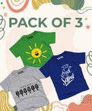 Pack of 3 T-Shirt For Kids - (SUMMER-BACKSCHOOL-SUN)