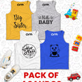 Pack of 4 Sando For Kids - (SISTER-BABY-HOTMESS-BEAR)