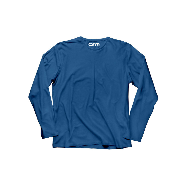 Basic Full Sleeves T-Shirt For Kids - Rusty Blue