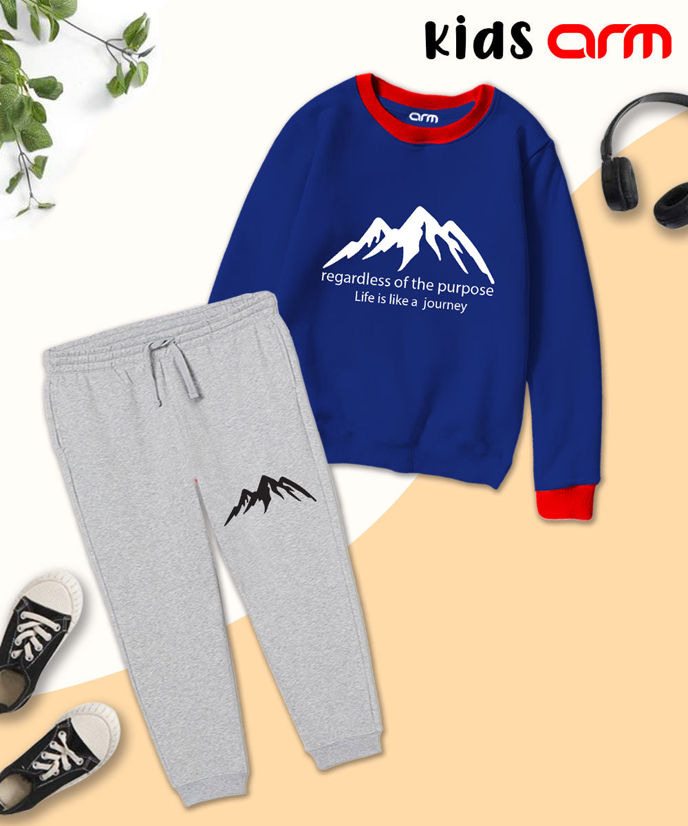 Regardless Contrast Tracksuit for Kids