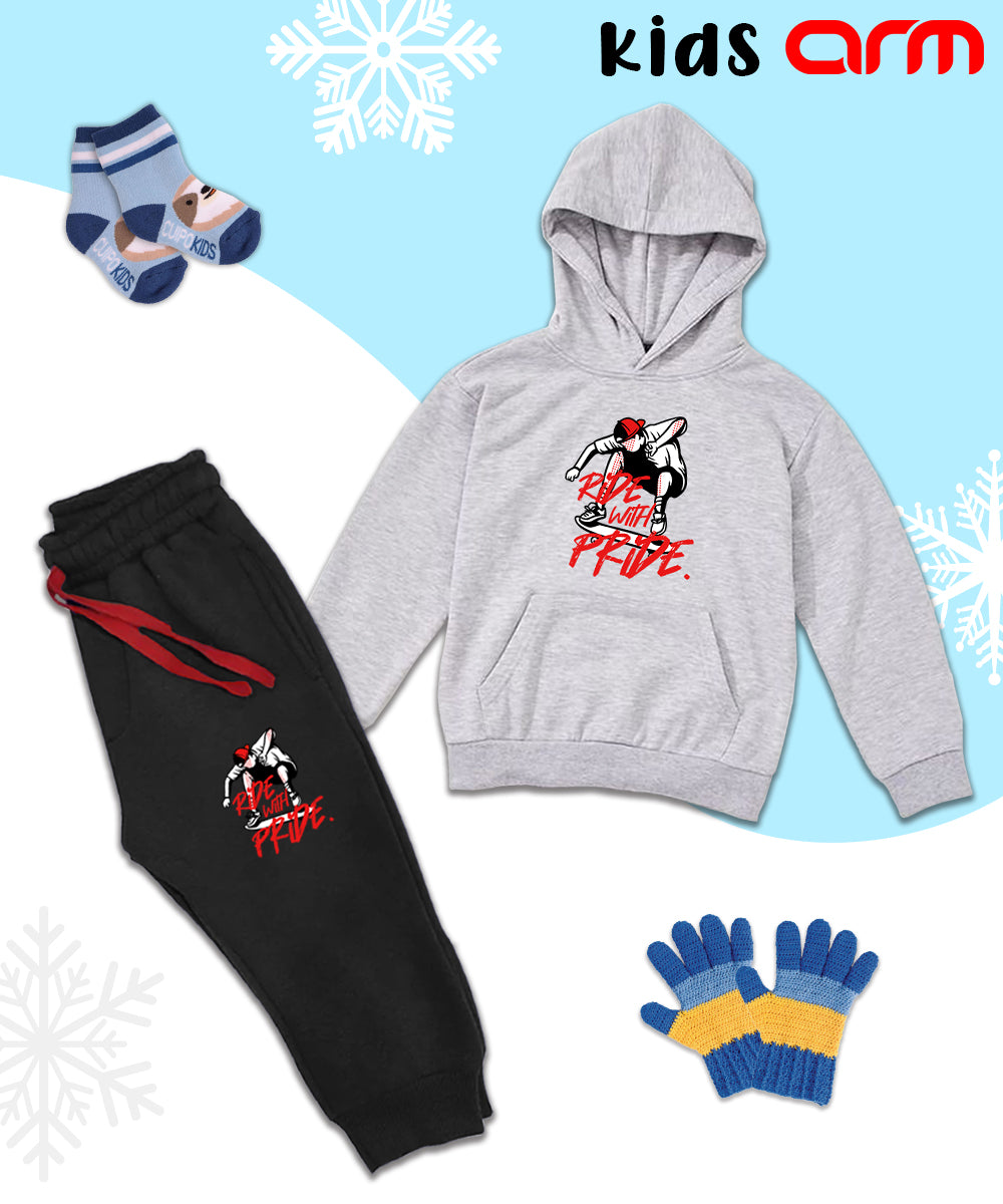 Ride with Pride Kids Hoodie Set