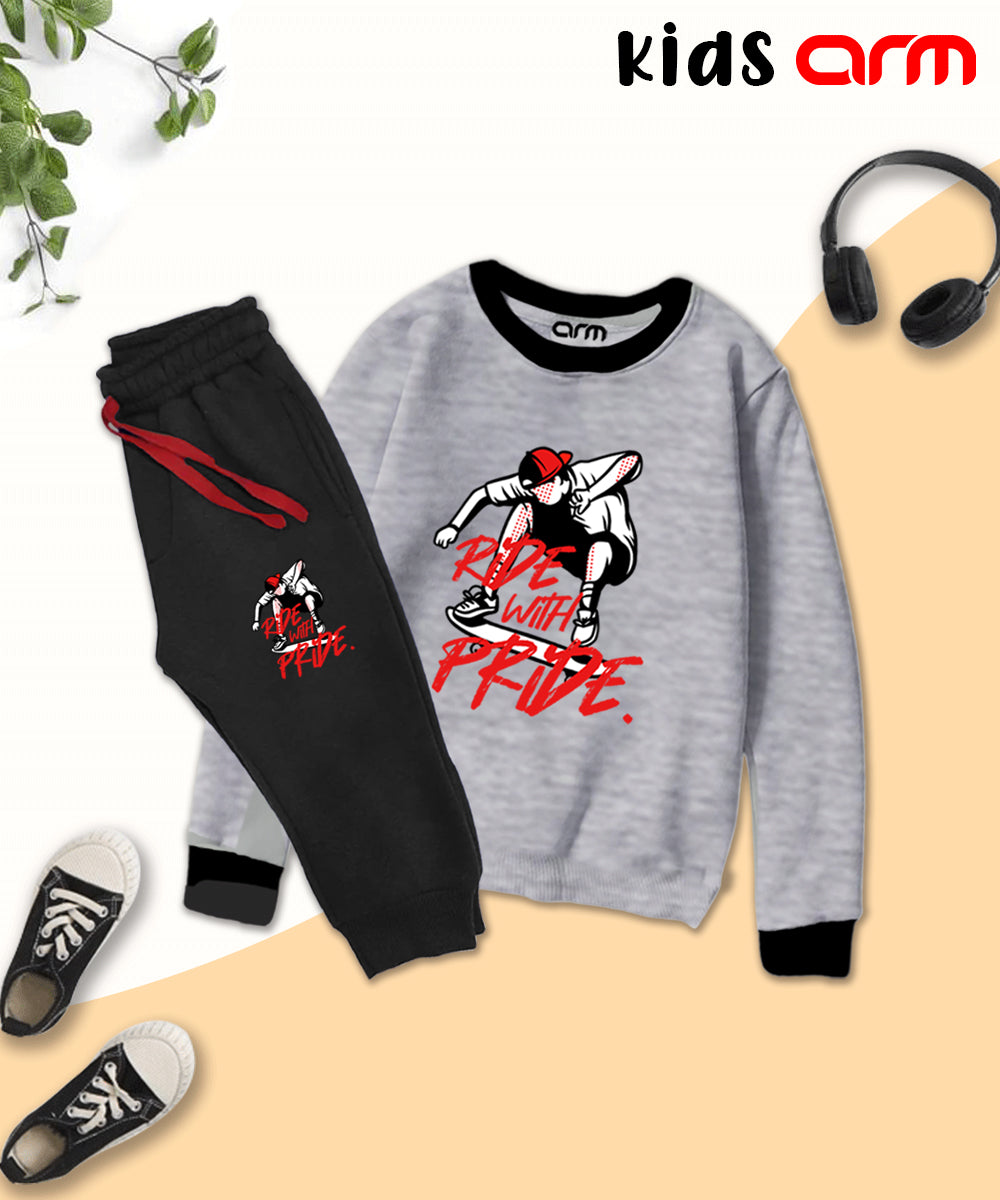 Ride With Pride Contrast Tracksuit for Kids