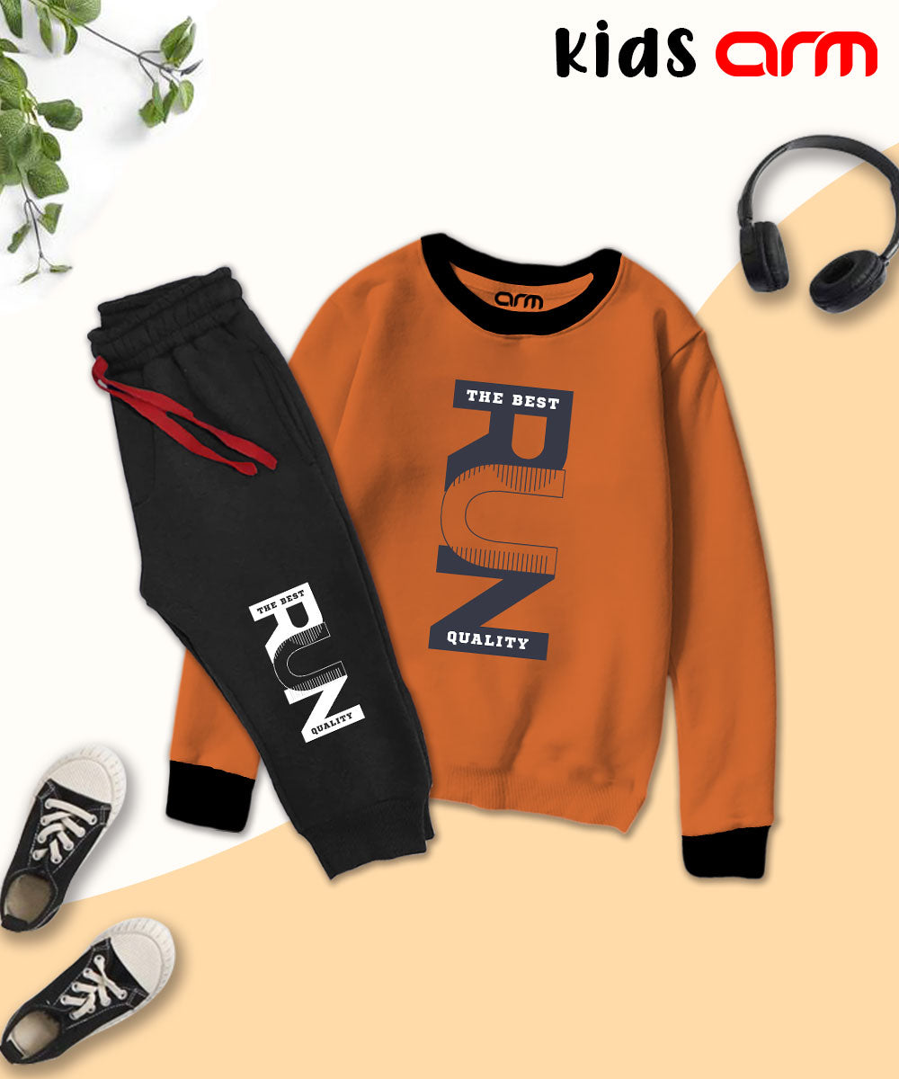 Run Contrast Tracksuit for Kids