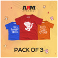 Pack of 3 T-Shirt For Kids - SNUGLE-FINDME-WILDTHINGS