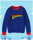 Superman Contrast Sweat Shirt for Kids
