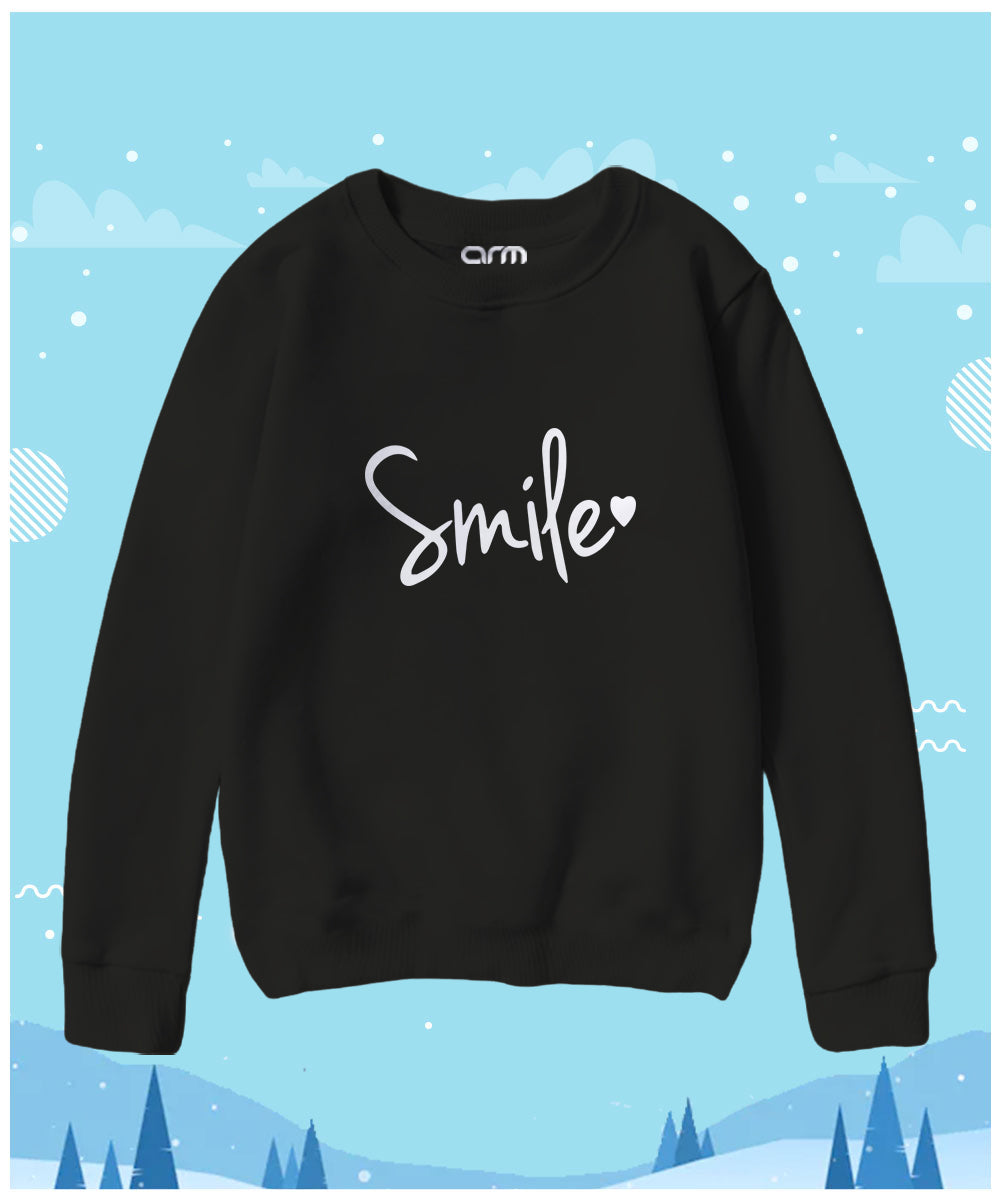 Pack of 3 Contrast Rib Sweat Shirts (SMILE-TIME-CATFACE)