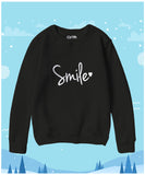 Smile Heart Contrast Sweat Shirt for Kids