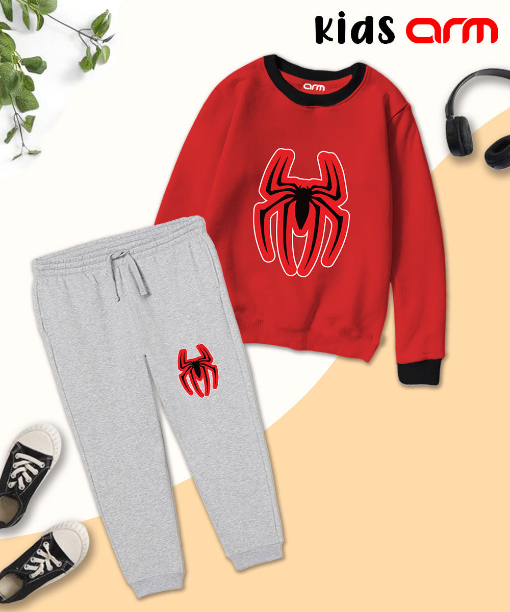 Spider Contrast Tracksuit for Kids