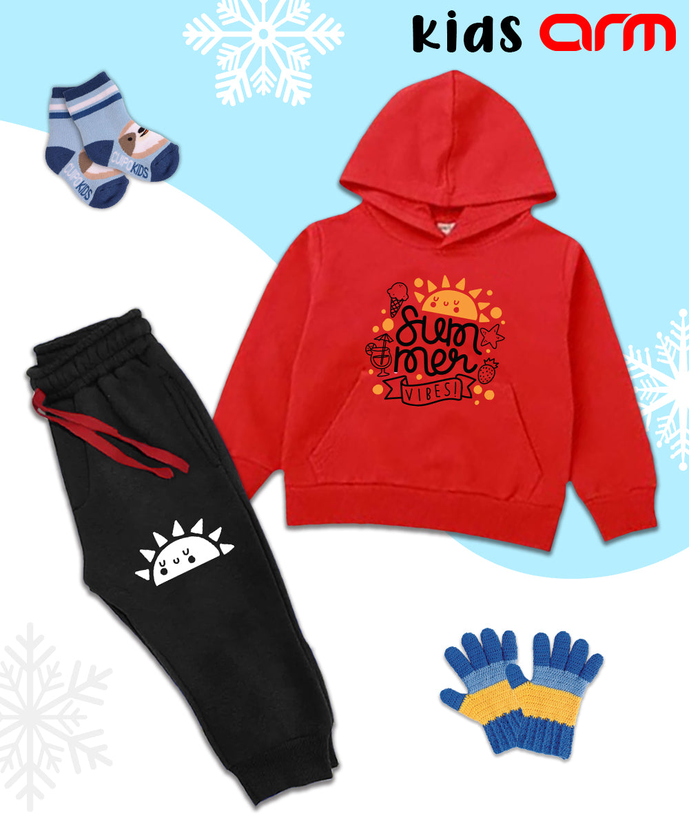 Summer Vibes Kids Hoodie Set