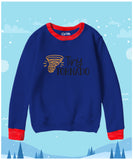 Tiny Tornado Contrast Sweat Shirt for Kids