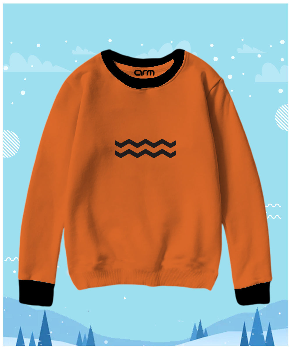 Wall Contrast Sweat Shirt for Kids
