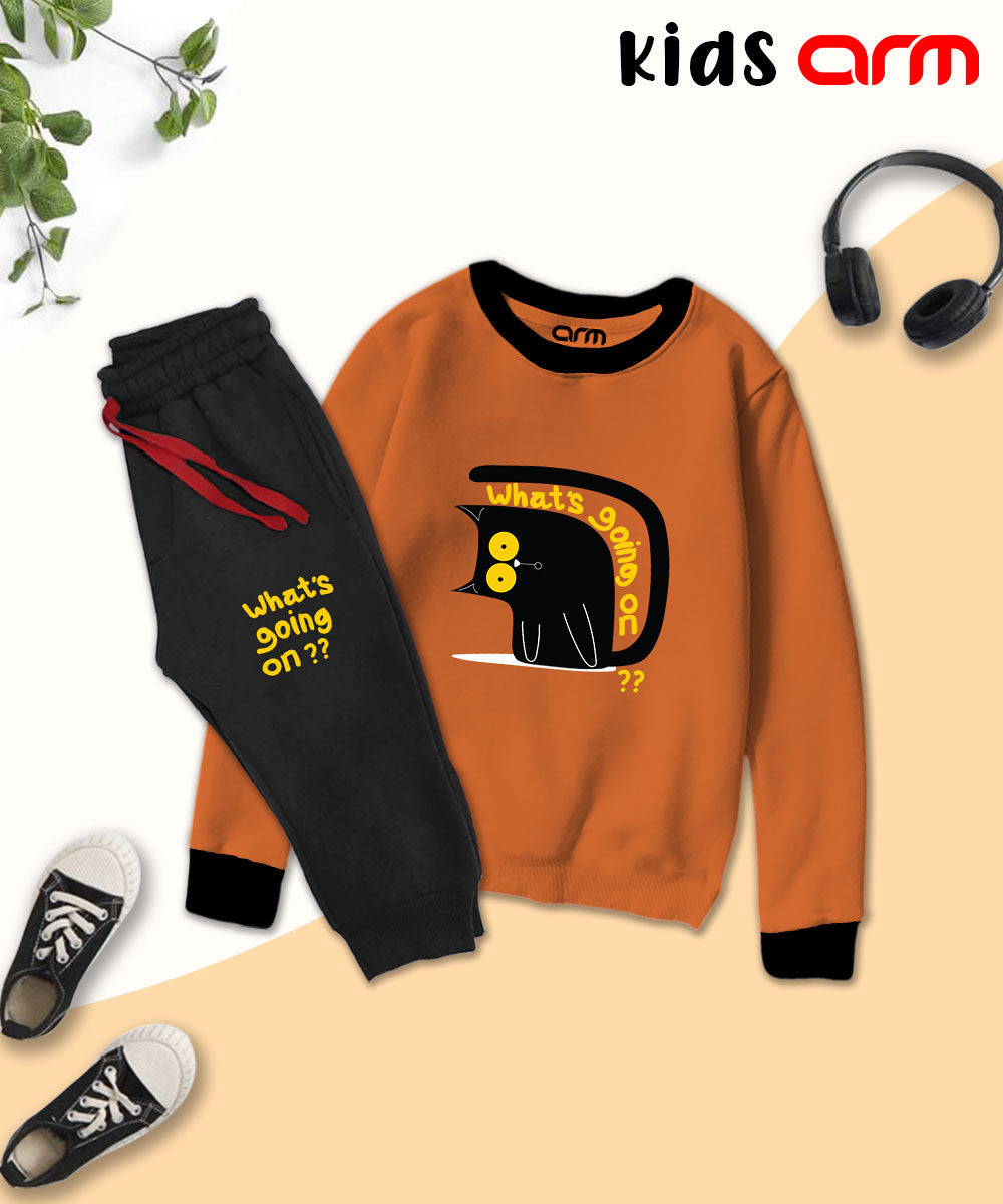 What's Going On Contrast Tracksuit for Kids