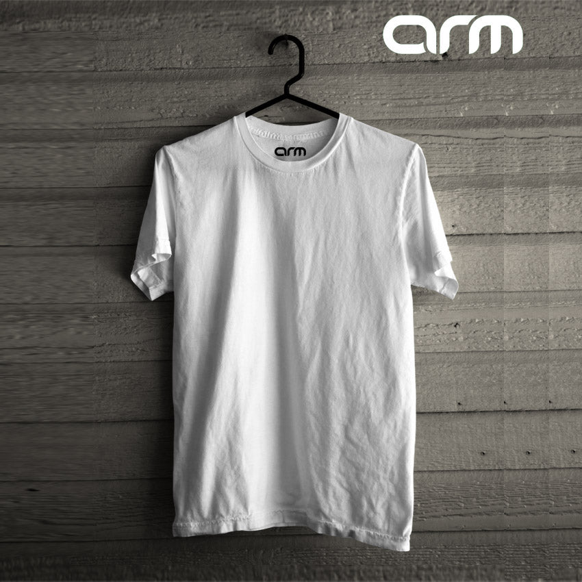 Unisex White Basic T-Shirt (WhiteBasic-01HS)