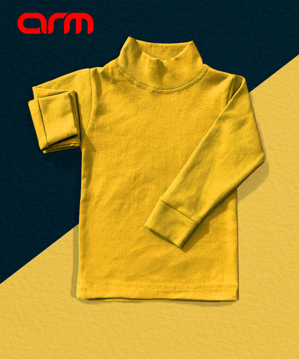 Yellow Basic High Neck for Kids