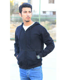 Basic Black Zipper Hoodie