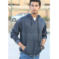 Basic Charcoal Zipper Hoodie