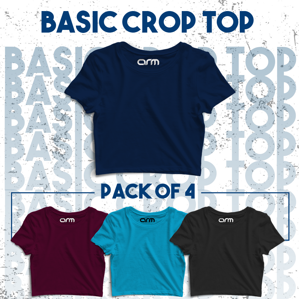 Pack of 4 Crop Tops