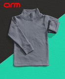 Steel Gray Basic High Neck for Kids