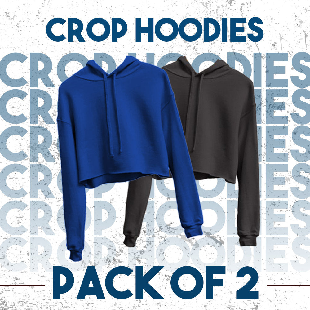 Pack of 2 Crop Hoodies