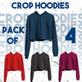 Pack of 4 Crop Hoodies