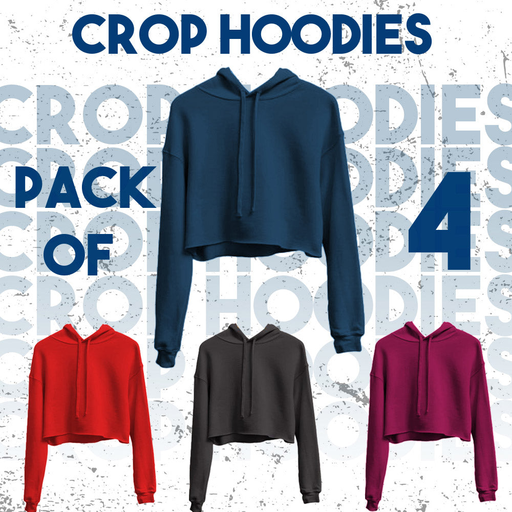 Pack of 4 Crop Hoodies